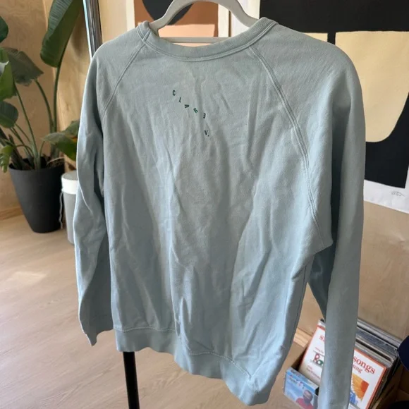 Clare V Light Blue Sardine Sweatshirt - Picture 8 of 9